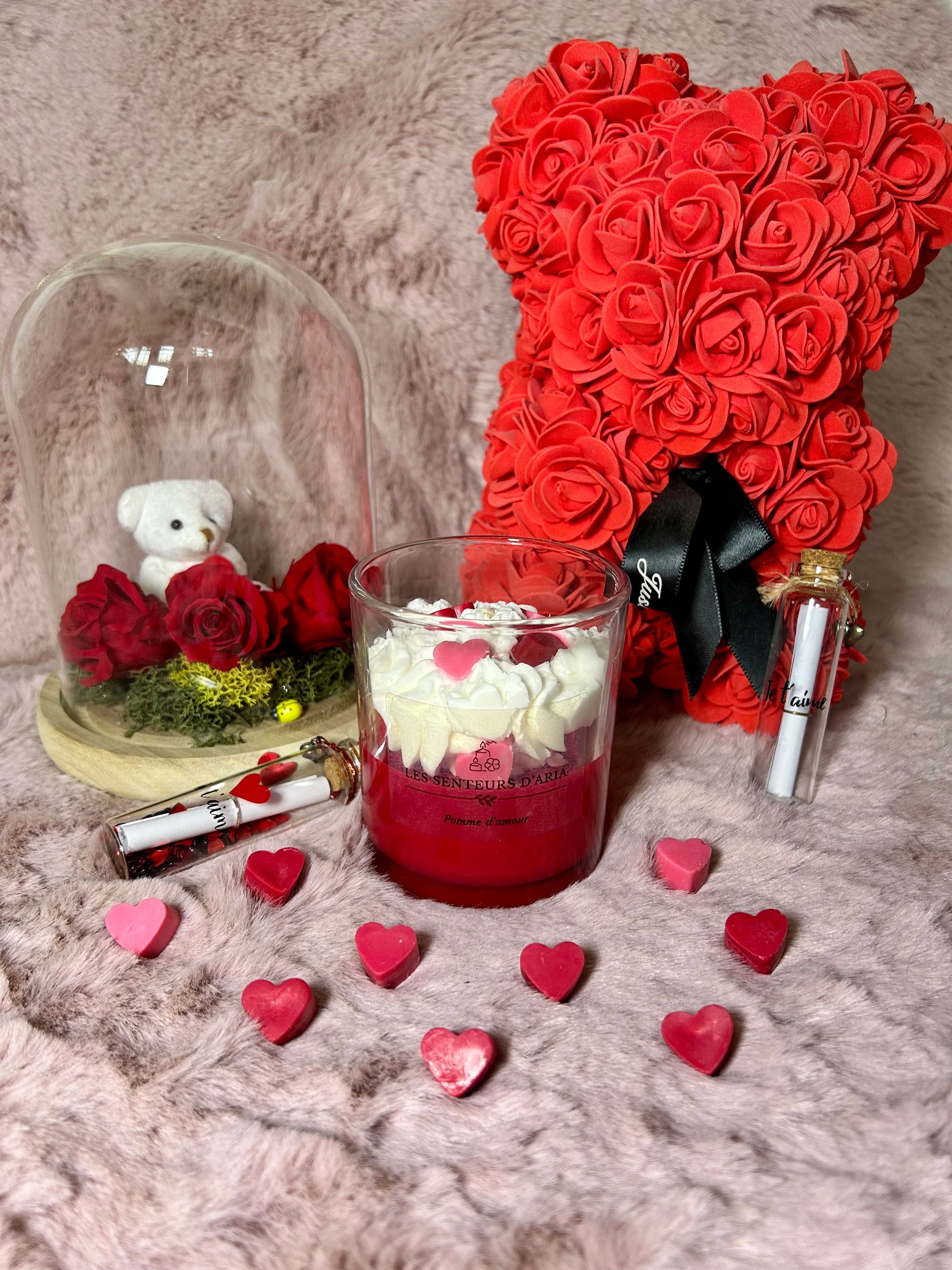 Bougie pomme d'amour