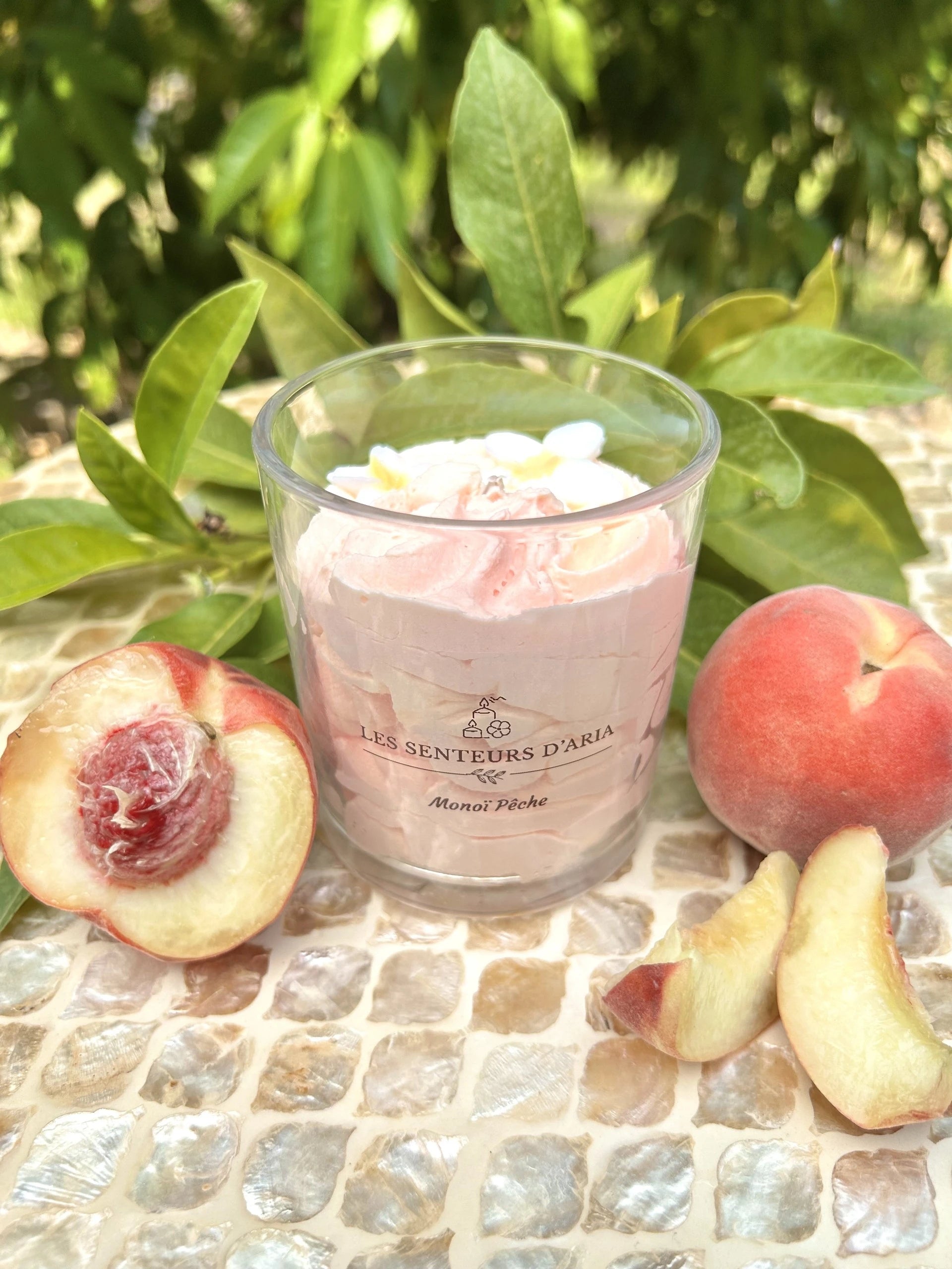 Bougie monoï pêche